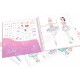 Coloring book with stickers.TOPMODEL Ballet Dress Me Up