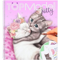 Krāsojamā grāmata ar uzlīmēm, TOPMODEL Kitty 12282