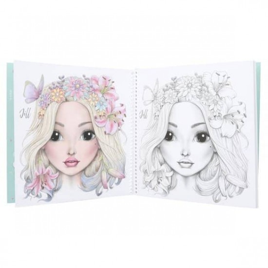 Colouring Book TOPModel Special 20 Pages for Colouring Floral Model Designs