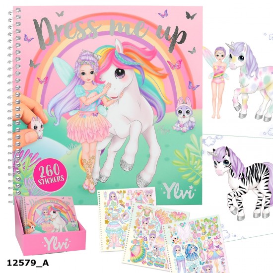 Coloring book TopModel Ylvi Dress Me Up Stickerbook