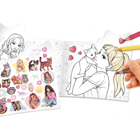 TOPModel Kitty Colouring Book Figural KITTY and DOGGY