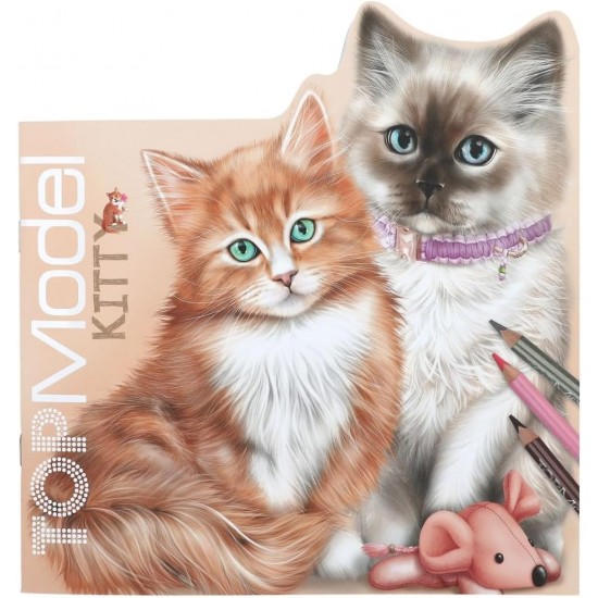 TOPModel Kitty Colouring Book Figural KITTY and DOGGY