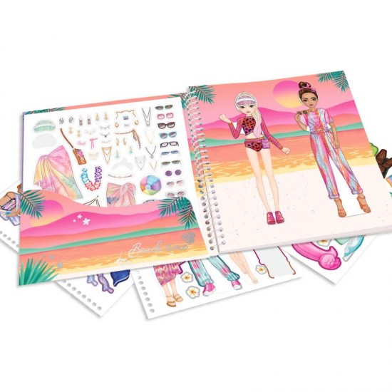 Sticker book TOPModel Holiday Dress Me Up with 24 Pages