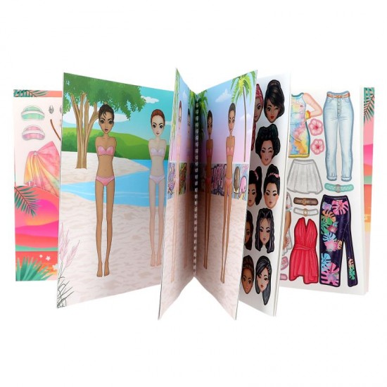 Sticker book TOPModel Holiday Dress Me Up with 24 Pages