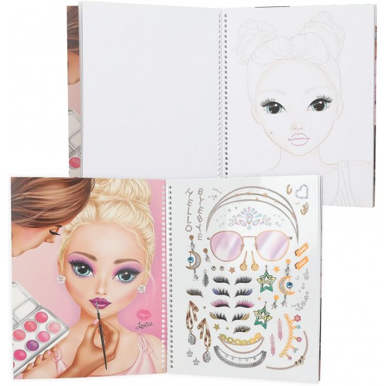 Create Your Top Model Coloring Book, 20 Pages for Creating Beauty and Makeup Looks, Includes Sticker Sheet, 13144 Create Your Top Model Coloring Book, 20 Pages for Creating Beauty and Makeup Looks, Includes Sticker Sheet, 13144