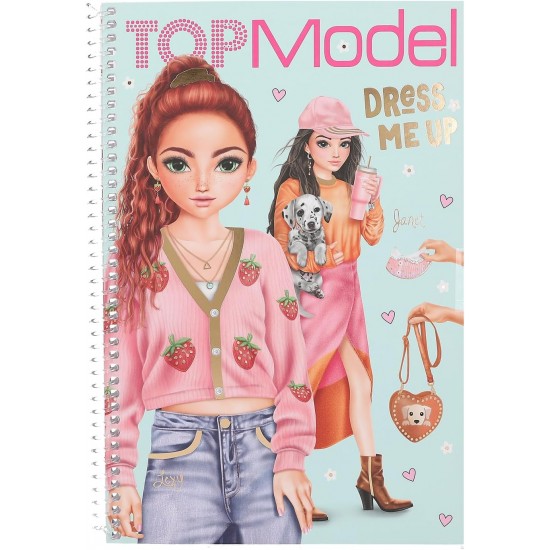 TOPModel Dress Me Up krāsojama gramata ar uzlīmēm , 13486 TOPModel Dress Me Up krāsojama gramata ar uzlīmēm , 13486
