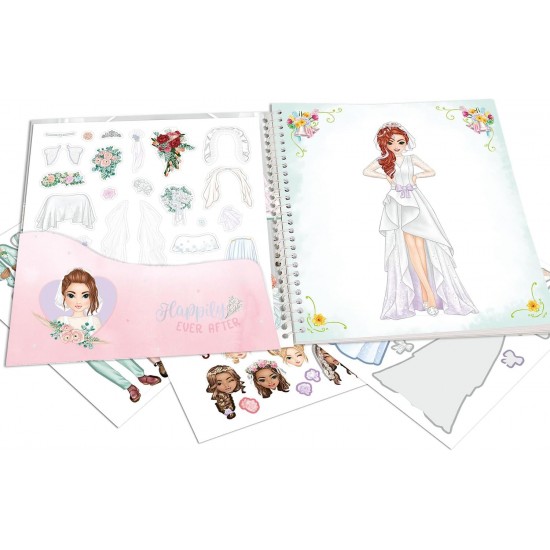 TOPModel Dress Me Up Colouring Book Set with 24 Pre-Printed Pages , 13529 TOPModel Dress Me Up Colouring Book Set with 24 Pre-Printed Pages , 13529