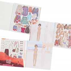 TOPModel Dress Me Up krāsojama gramata ar uzlīmēm Cosy-Book , 13573