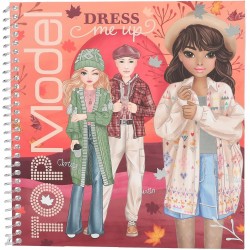 TOPModel Dress Me Up krāsojama gramata ar uzlīmēm Cosy-Book , 13573