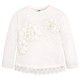 MAYORAL T-shirt emrboidered sleeves 3082/040