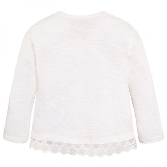 MAYORAL T-shirt emrboidered sleeves 3082/040