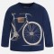 MAYORAL Boy long sleeve bicycle print t-shirt