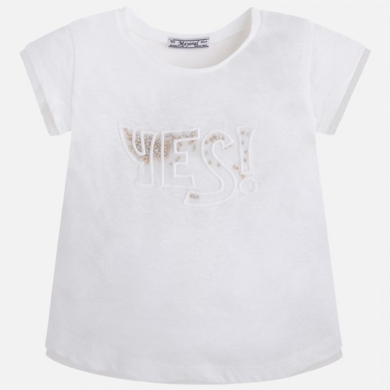 MAYORALGirl short sleeve t-shirt YES! print 3075/92