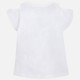 MAYORAL Girl short sleeve t-shirt with open shoulders and glitter 3079/71
