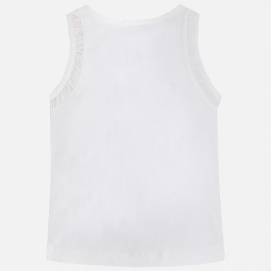 Girl tank top with frilled detail 3095/82