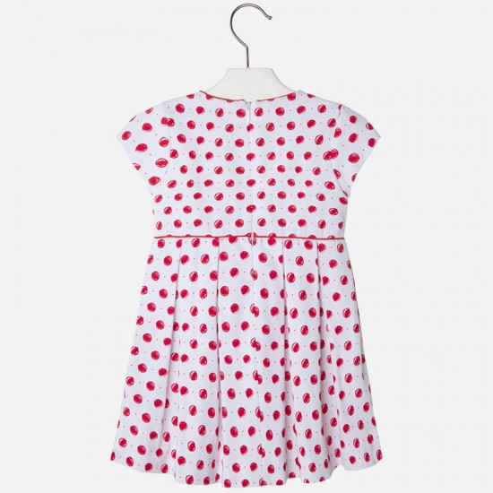 MAYORAL  Girl short sleeve polka-dot dress 3953/16