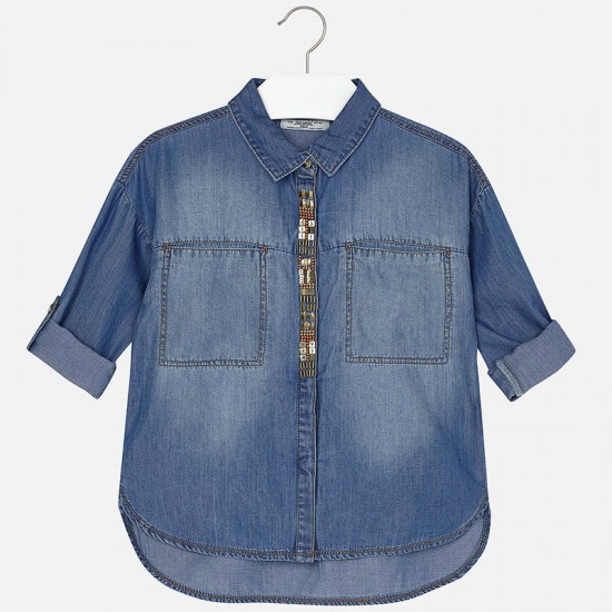 MAYORAL  Denim blouse  for girls 6147/10