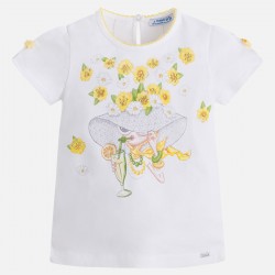 MAYORAL T-shirt  with bows on the shoulders  3010/55