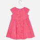 MAYORAL Satin poplin dress with floral applique 3946/29