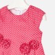 MAYORAL Satin poplin dress with floral applique 3946/29