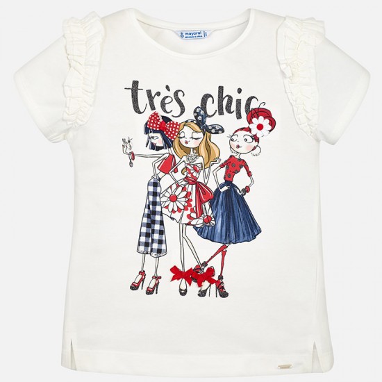 Mayoral  short sleeved T-shirt for girl 6030/26