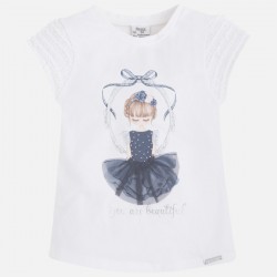 MAYORAL  Girl t-shirt with frilled sleeves 3055/89