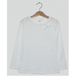 Balts meiteņu T-krekls