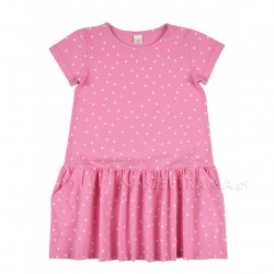 ATUT Pink Dress with short sleeves A-558