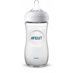 PHILIPS AVENT NATURAL ZĪDAIŅU PUDELĪTE 330 ML, LĒNAS PLŪSMAS KNUPĪTIS, 6 M+  SCF036/17
