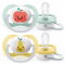 PHILIPS AVENT silikona māneklītis 0-6m, 2gab. Fruits  ultra air SCF080/17