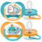 PHILIPS AVENT silikona māneklītis 6-18m, 2gab.ultra air Animals, SCF080/07