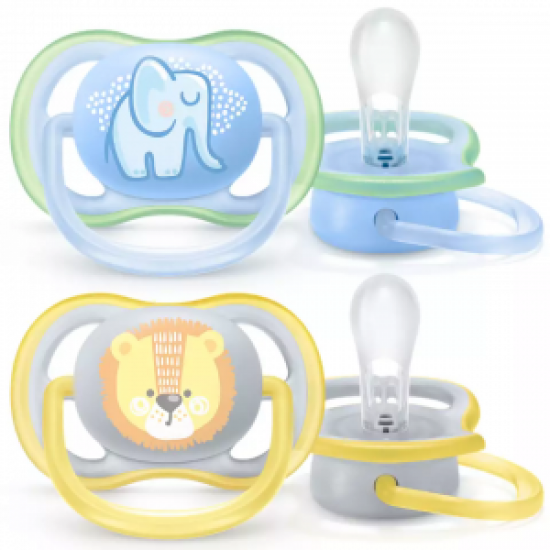 PHILIPS AVENT  Silicone Pacifier 0-6m, 2pcs ultra air, SCF085/01