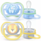 PHILIPS AVENT silikona māneklītis 0-6m, 2gab. ultra air SCF085/01