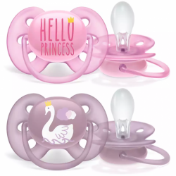 PHILIPS AVENT MĀNEKLĪTIS ULTRA SOFT DECO, 6-18M (2 GAB) SCF223/02