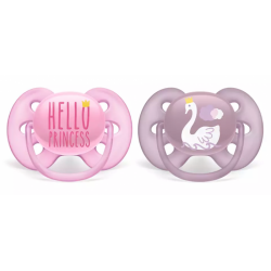 PHILIPS AVENT MĀNEKLĪTIS ULTRA SOFT DECO, 6-18M (2 GAB) SCF223/02