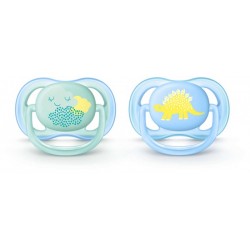 PHILIPS AVENT silikona māneklītis 0-6m, 2gab. ultra air Deco , SCF344/20