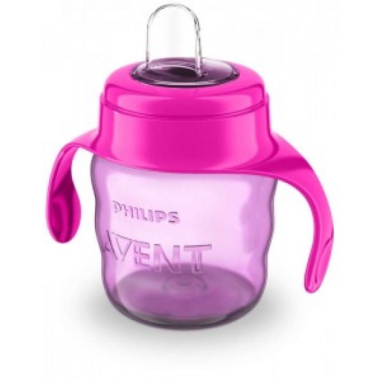 PHILIPS AVENT EASY SIP MĀCĪBU KRŪZĪTE AR ROKTURIEM, 6M+, 200ML, SILIKONA SNĪPIS, ROZĀ SCF551/03 PHILIPS AVENT EASY SIP MĀCĪBU KRŪZĪTE AR ROKTURIEM, 6M+, 200ML, SILIKONA SNĪPIS, ROZĀ SCF551/03