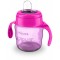 PHILIPS AVENT EASY SIP MĀCĪBU KRŪZĪTE AR ROKTURIEM, 6M+, 200ML, SILIKONA SNĪPIS, ROZĀ SCF551/03