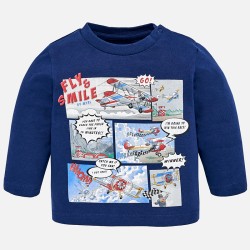 MAYORAL Long sleeved racer print t-shirt for boy 2038/39