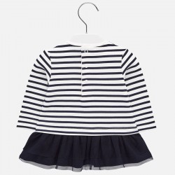 Mayoral Combined striped dress for girl 2924/58