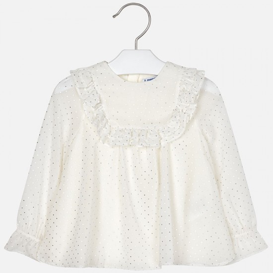 MAYORAL Stud gauze blouse 4103/36