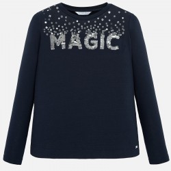 MAYORAL  Long sleeved basic sequins t-shirt for girl 7011/63
