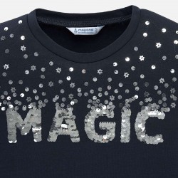 MAYORAL  Long sleeved basic sequins t-shirt for girl 7011/63