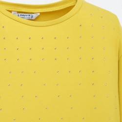 Mayoral Long sleeved studded t-shirt for girl 7012/37