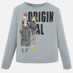 MAYORAL Long sleeved t-shirt with studs for girl 7015/24