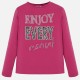 MAYORAL Long sleeved applique letters t-shirt for gir 7017/56 MAYORAL Long sleeved applique letters t-shirt for gir 7017/56