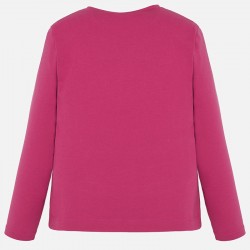 MAYORAL Long sleeved applique letters t-shirt for gir 7017/56