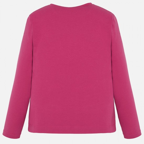 MAYORAL Long sleeved applique letters t-shirt for gir 7017/56 MAYORAL Long sleeved applique letters t-shirt for gir 7017/56