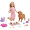 Barbie Doll and Newborn Pups Playset Doll Mommy Dog with Birthing Feature, 3 Puppies & Nurturing Accessories HCK75