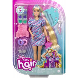 Barbie lelle Totally Hair– ar blondiem matiem, HCM88